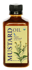 DAANA huile de moutarde – bouteille sur bois pour soin peau hydratant et nourrissant