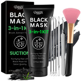 DAAZZS Masque Charbon pour pores: purification visible et peau nette.