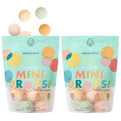 Dabble & Dollop mini bombes de bain emballage pratique et refermable.