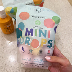 Dabble & Dollop mini boules bain vanille – douceur gourmande pour la peau.