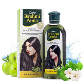 Dabur Brahmi Amla Hair Oil – flacon 200 ml, cheveux plus forts et brillants.