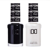 DAISY DND Black Licorice gel polish bottle for a high-gloss finish.