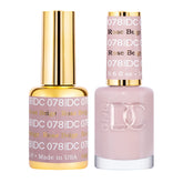 Coffret DAISY DND: boîte duo vernis gel Rose Beige 078 pour manucure ciblée.