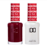 DAISY DND Boston University Red gel polish bottle for long-lasting at-home manicures