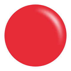 Flacons Daisy DND vernis gel UV/LED rouge, application fluide et finition lumineuse.