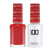 DAISY DND Chili Pepper gel bottle showing bold red color for dramatic nails.