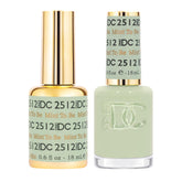 DAISY DND Mint To Be 2512 gel polish bottle front for minty, even color