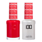 DAISY DND Ferrari Red gel polish bottle for bold, salon-worthy nails.