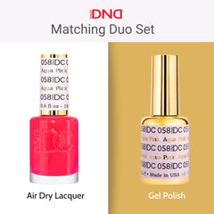 Pinceau et texture Daisy DND, facilité d’application sur les ongles rouges.