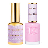 Daisy DND Gel Polish 059 Sheer Pink sur bouteille, finition rosée et longue tenue.