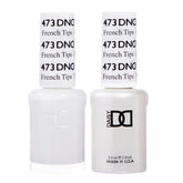 DAISY DND kit gel-vernis 473, blanc pur et bleu subtil, pour une manucure nette