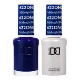 Daisy DND Midnight gel polish bottle in royal blue for long-lasting drama nails.
