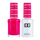 DAISY DND Pink 640 gel polish bottle, vivid neon pink for vibrant nails