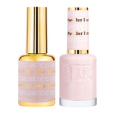Daisy DND Rose Powder gel polish bottle pair shows rich color for premium manicure.