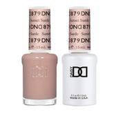 Daisy DND Sunset Suede gel polish bottle highlight for vivid color that lasts