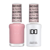 Vernis gel Daisy DND 865 rose perle en flacon, couleur lumineuse pour ongles soignés