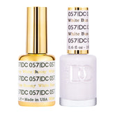 DAISY DND White Bunny gel polish bottle close-up with creamy white finish and long wear