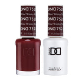 Daisy DND Winter Wine gel polish bottle shows rich color and lasting shine.