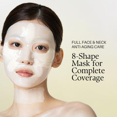 Masque hydrogel 8-formes de d'alba Piedmont – adhérence sans fuite lors de l'application.