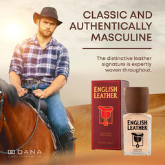 Santal et musc dans English Leather pour un sillage chaleureux.