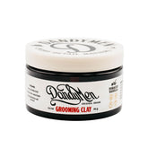 DandyMen Grooming Clay strong hold image emphasizing all-day style control.