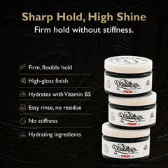 DandyMen Pomade – brillance élevée et hydratation durable pour cheveux sains.