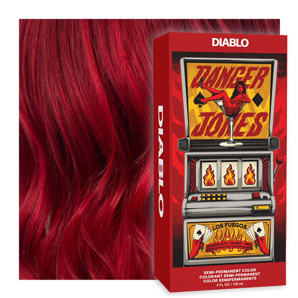 Danger Jones Diablo rouge – couleur vive et longue tenue