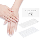 DANNI ET TONI bandes gel transparent cristal pour une finition parfaite et durable.
