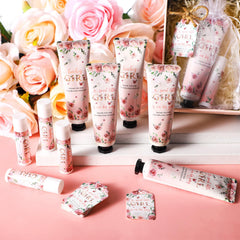 Baume à lèvres Dansib au motif rose fleur, soin hydratant rapide.