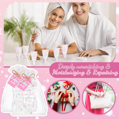 Dansib thank you tags accompany hand cream gifts for guests