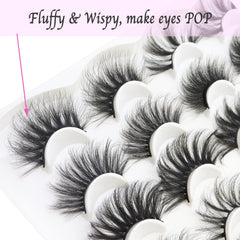 DAODER cils longs et wispy 25mm pour un effet volumineux