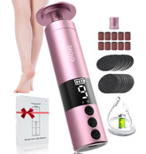 DAQVQ enlève-callosités pieds avec rotation 360 pour peau plus lisse.