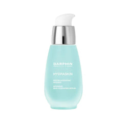 Flacon du sérum Hydraskin de Darphin offrant hydratation instantanée pour tous types de peau.