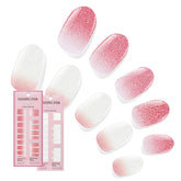 Bandes gel ombre Dashing Diva Smitten Sundown, fini brillant et longue tenue.