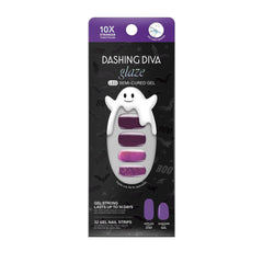 Dashing Diva Glaze Amethysta ensemble manucure semi-curee pour éclat durable.
