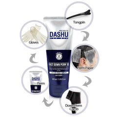 Dashu For Men Down Perm crème texture lisse et facile à appliquer