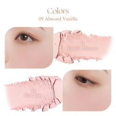 Dasique Blending Mood Cheek 09 Almond Vanilla smooth texture minimizes dryness on cheeks