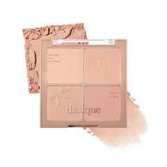 Dasique Blending Mood Cheek #10 Muted Nuts – palette quatre teintes pour un rendu naturel