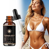 DASIUIP Tanning Drops bottle showing easy, UV-free bronzing option
