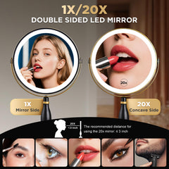 DASLAVA miroir 20x pour un regard net et détails fins.