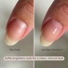 Texture lisse sur l’ongle avec Bare Transform Ridge Filler