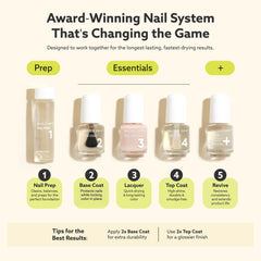 Dazzle Dry Carnival Mini Flight vernis Bleu-Gris: look sophistiqué.