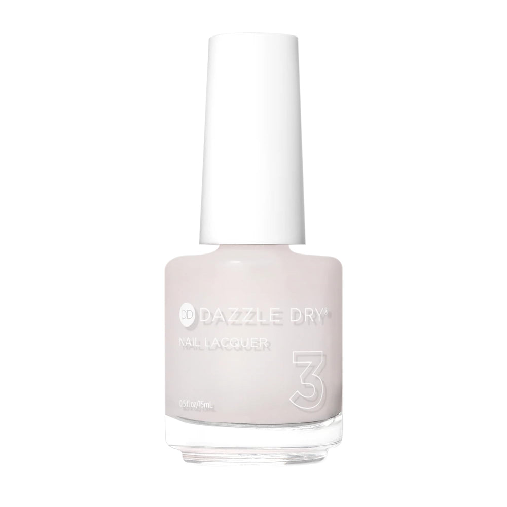 Vernis Dazzle Dry Prima Ballerina Base rose lait : base française délicate et durable.