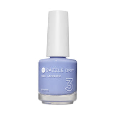 Vernis Dazzle Dry Sail Away sur ongles couleur crème-pervenche, séchage rapide.