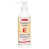 La lotion De La Cruz Vitamine E, bouteille, hydrate profondément les zones sèches.