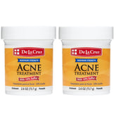 De La Cruz pommade au soufre 10% sur le visage pour les imperfections.