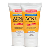 De La Cruz sulfur ointment bottle close-up showing 10% sulfur for cystic acne support.