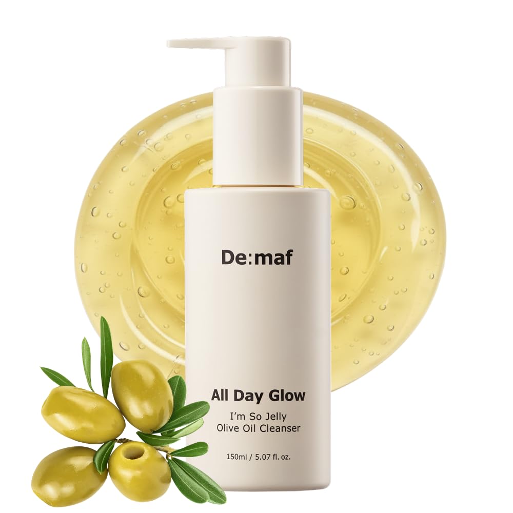 De:maf All Day Glow – bouteille jelly, démaquillage en douceur sans tiraillement.