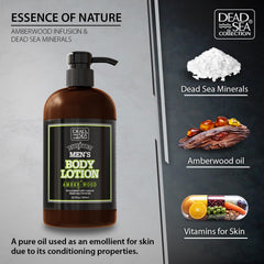 Dead Sea Collection Amberwood texture creme pour peau douce et souple.