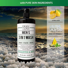 Dead Sea Collection Eucalyptus Mint - minéraux mer Morte: douceur équilibrante pour la peau.